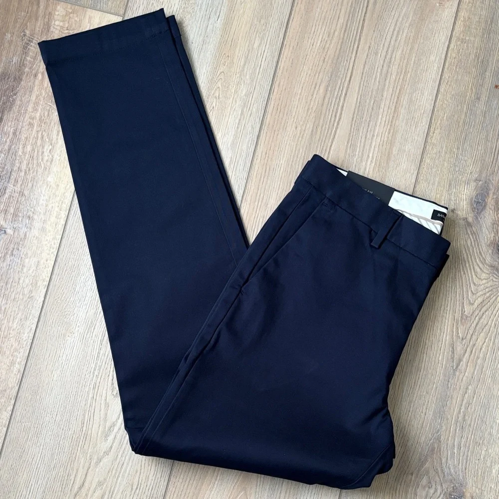 NWT Banana Republic Aiden Slim Fit Rapid Movement Chinos in Navy Blue 33 x 34